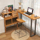 Rectangle Bar Dining Table Contemporary Wood Bar Table with Black Sled Base 39.4"L x 15.7"W x 41.3"H Without Chairs Clearhalo 'Bar Furniture' 'Bar Tables' 'bar_tables' 'furn' 'furn_bar_tables' 'Furniture' 'Kitchen & Dining Furniture' 5337874