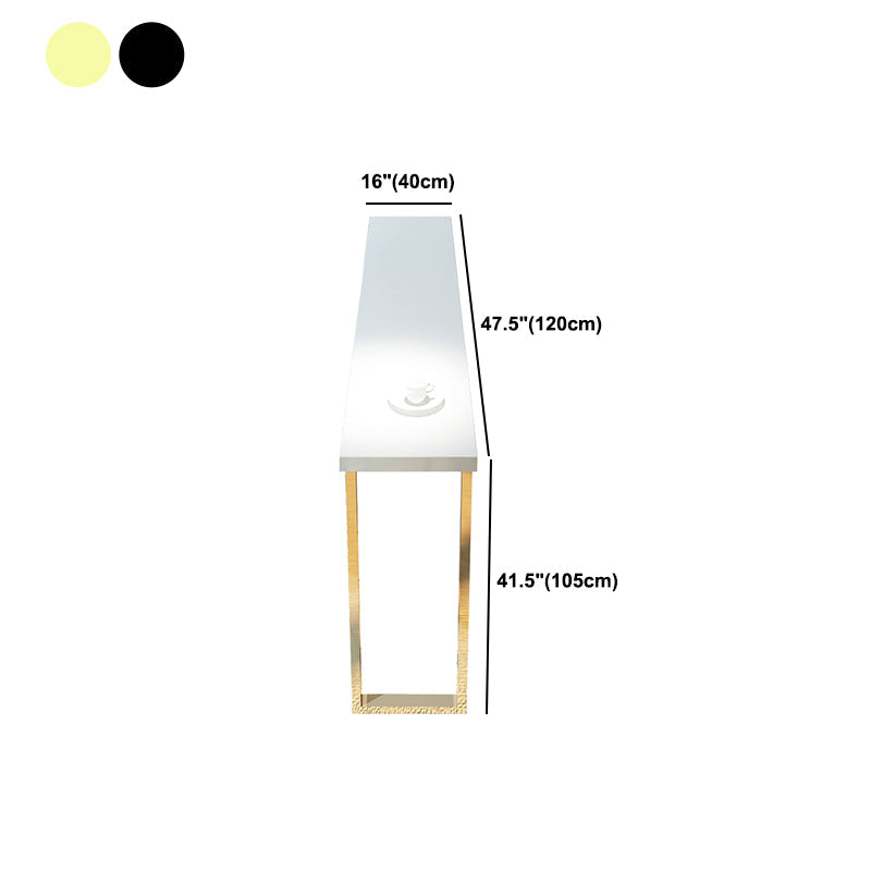 Tavolo da bar in legno bianco tradizionale tavolo da pranzo a barre di lusso tradizionale con base a slitta