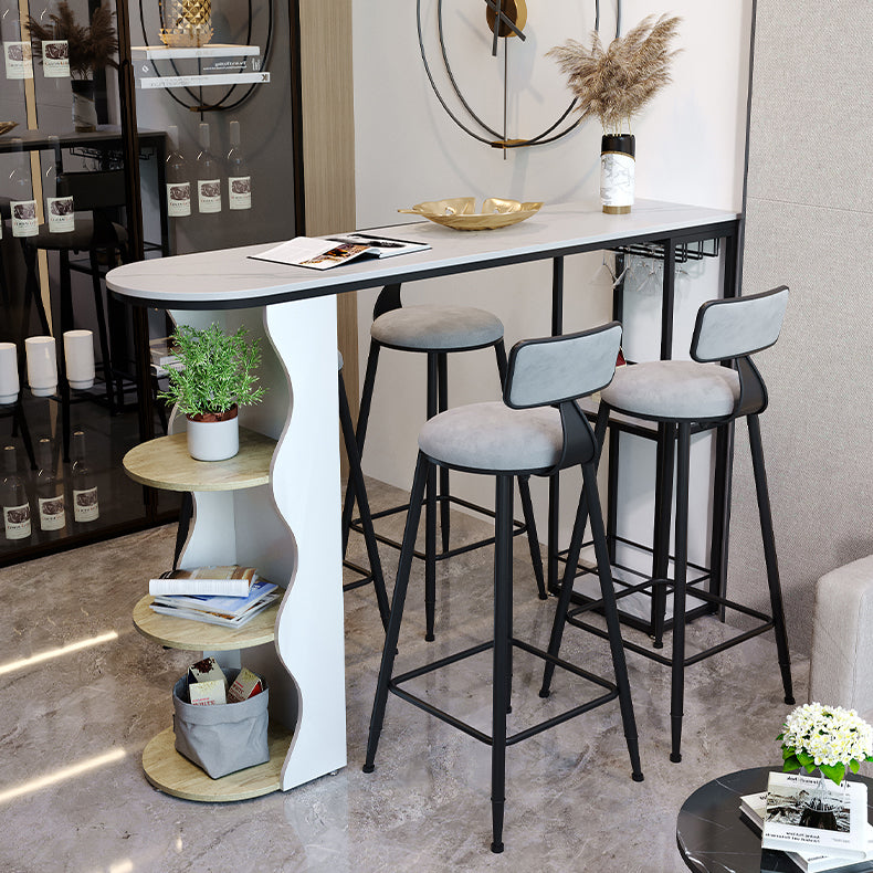 Tavolo da pranzo in pietra in pietra bianca tavolo da pranzo tradizionale bar di lusso con base a slitta