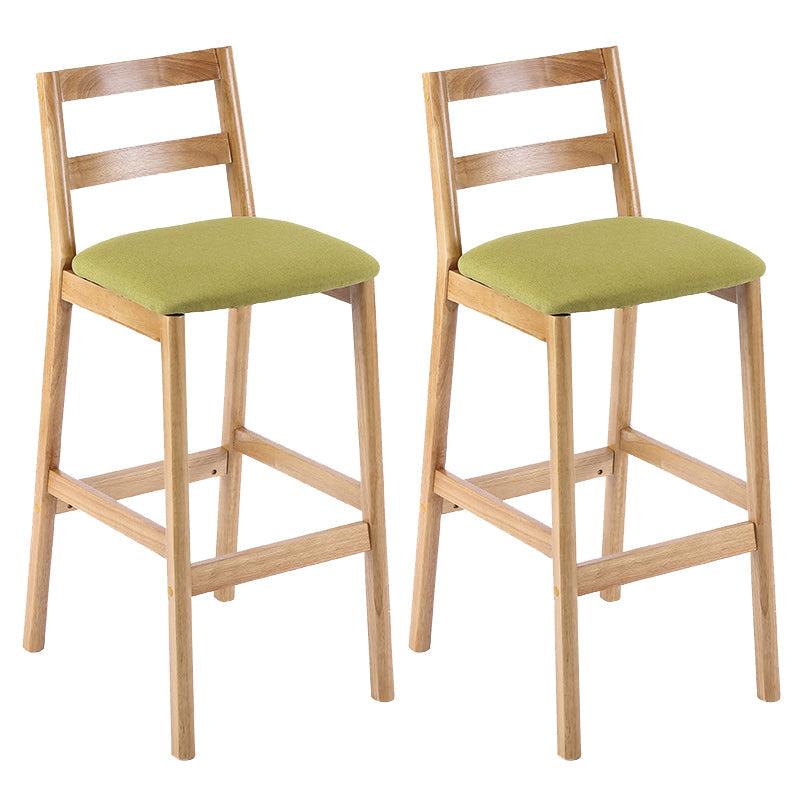 Café Simple Solid Wood Barstool taburete de bar con respaldo con respaldo