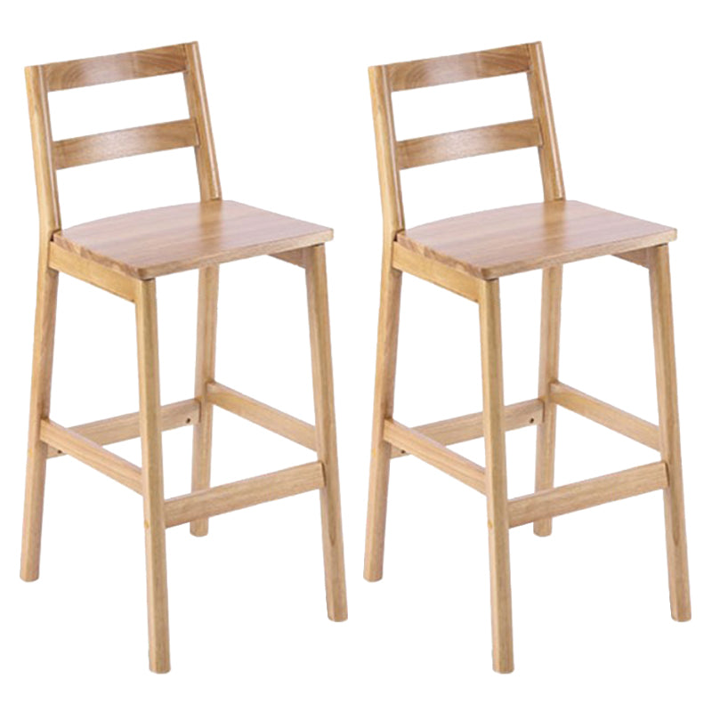 Café Simple Solid Wood Barstool taburete de bar con respaldo con respaldo