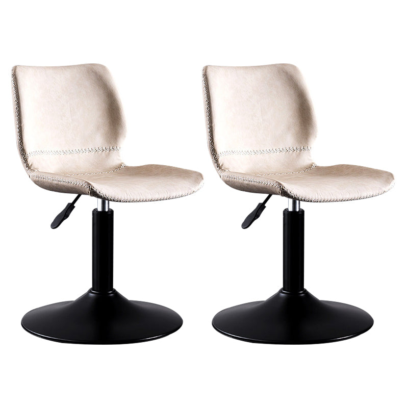 Sedile in pelle rotante sgabello da bar per piedistallo nero in pelle per sala da pranzo