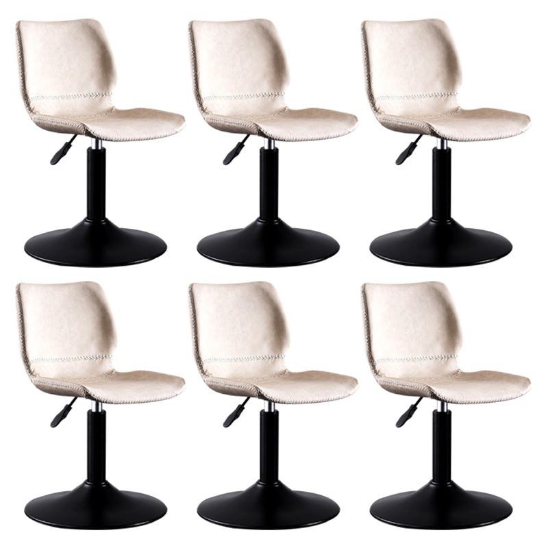 Sedile in pelle rotante sgabello da bar per piedistallo nero in pelle per sala da pranzo