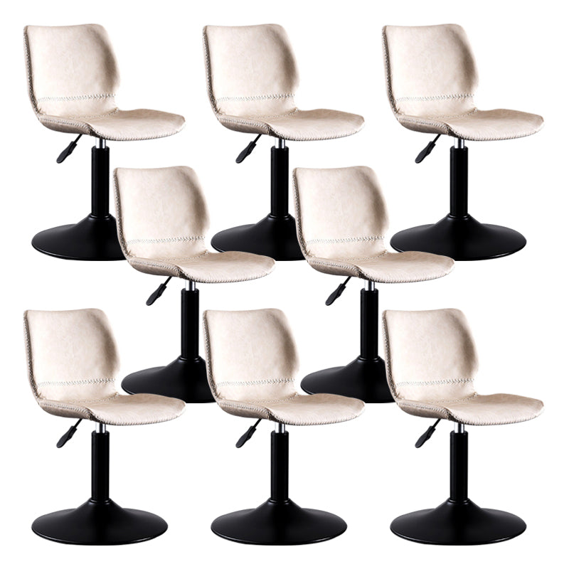 Sedile in pelle rotante sgabello da bar per piedistallo nero in pelle per sala da pranzo