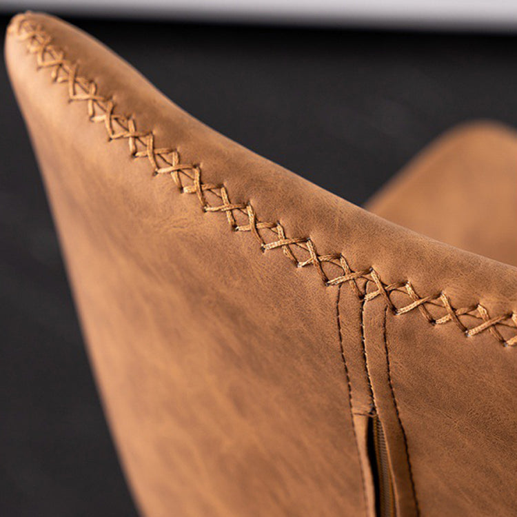 Sedile in pelle rotante sgabello da bar per piedistallo nero in pelle per sala da pranzo