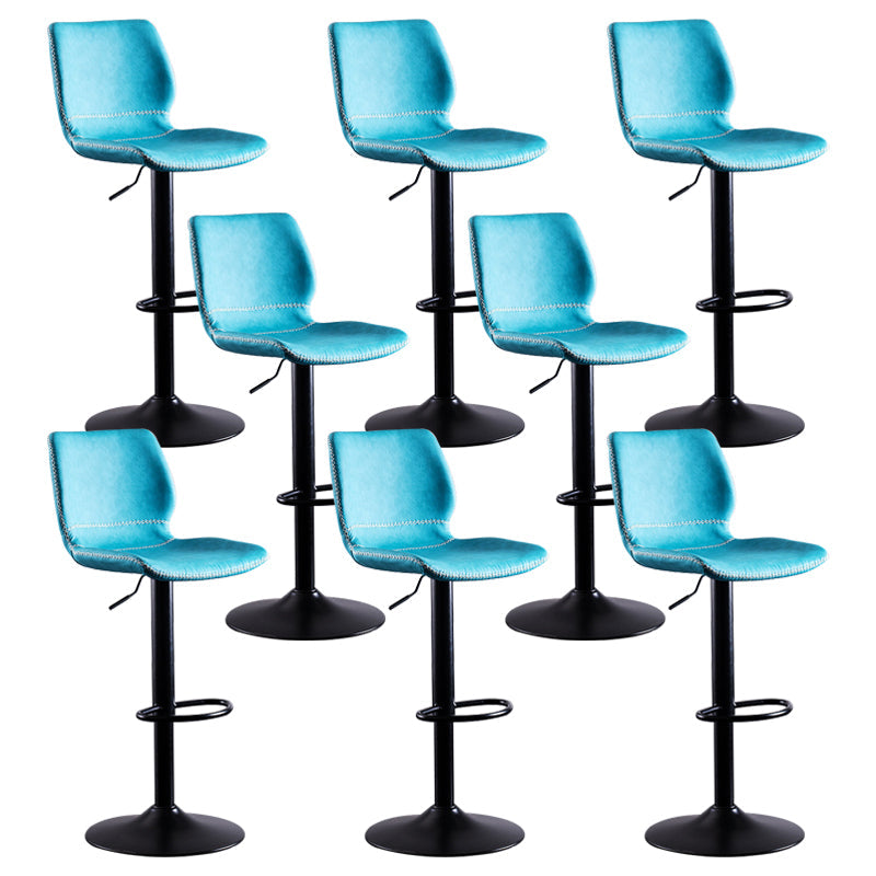 Sedile in pelle rotante sgabello da bar per piedistallo nero in pelle per sala da pranzo