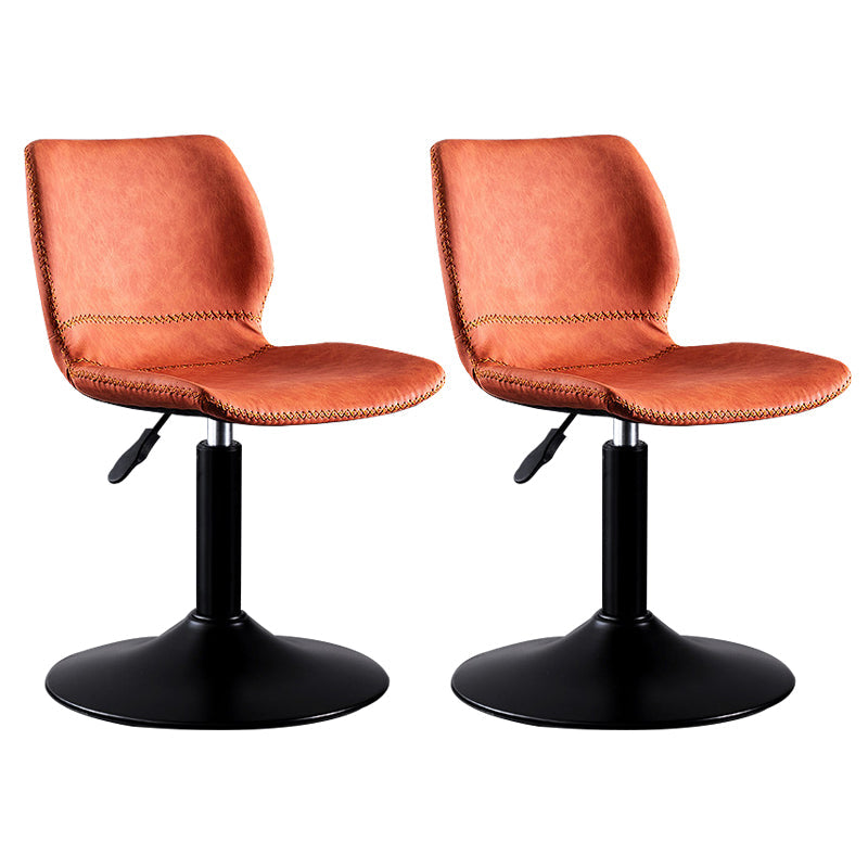 Sedile in pelle rotante sgabello da bar per piedistallo nero in pelle per sala da pranzo