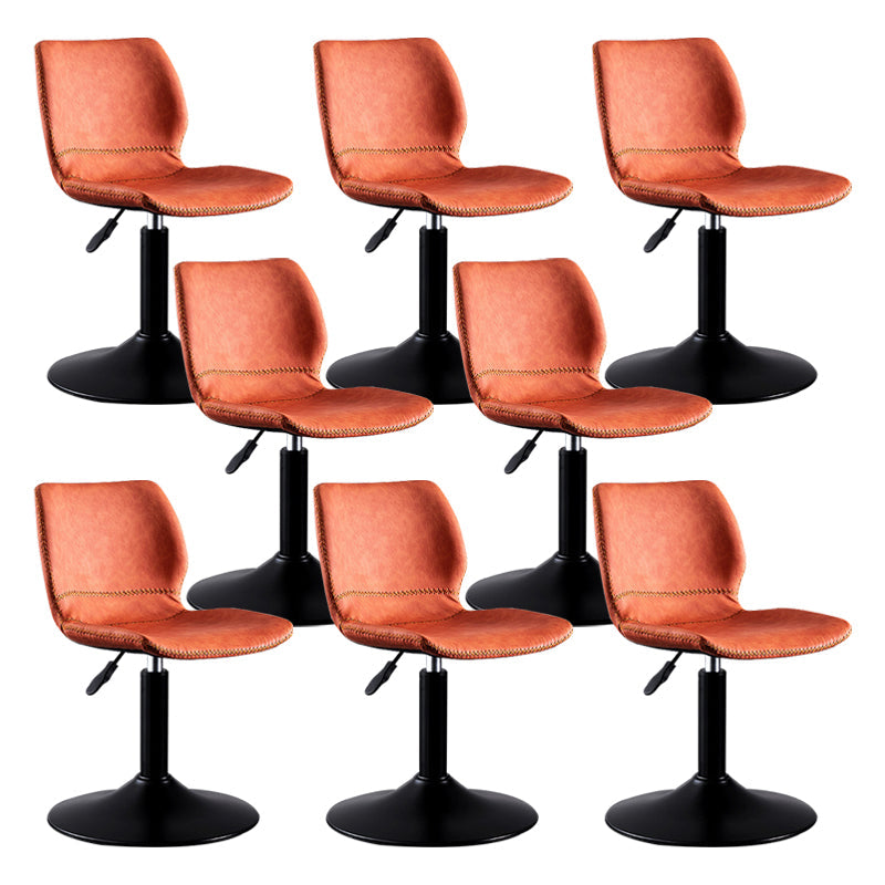 Sedile in pelle rotante sgabello da bar per piedistallo nero in pelle per sala da pranzo