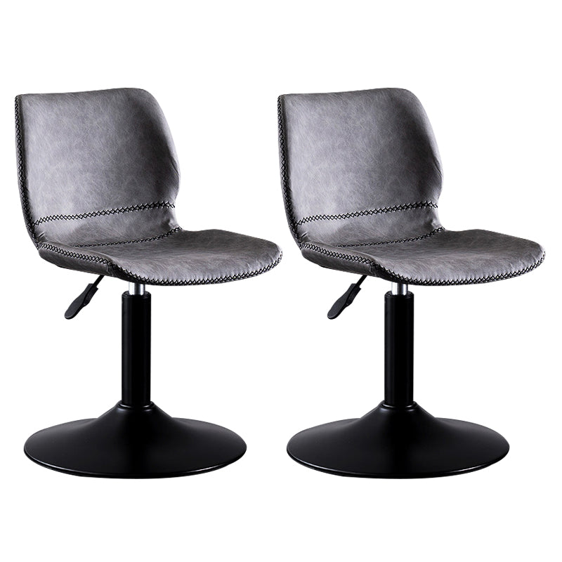 Sedile in pelle rotante sgabello da bar per piedistallo nero in pelle per sala da pranzo