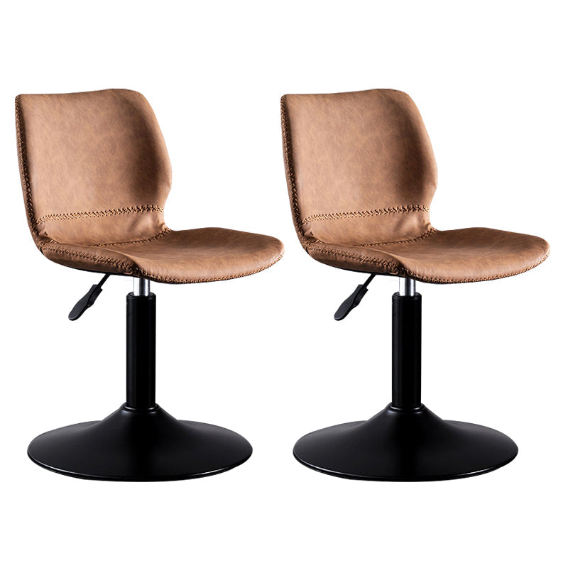 Sedile in pelle rotante sgabello da bar per piedistallo nero in pelle per sala da pranzo