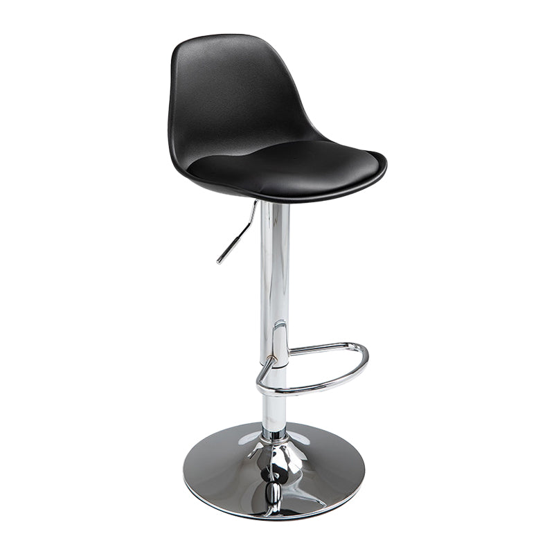 Contemporary Adjustable Height Bar Stool PU Leather Bar Stools for Kitchen Clearhalo 'Bar Furniture' 'Bar Stools' 'bar_stools' 'furn' 'furn_bar_stools' 'Furniture' 'Kitchen & Dining Furniture' 5338320