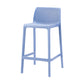 Nordic Simple Stackable Bar-stool Plastic Counter Bar Stool for Home Clearhalo 'Bar Furniture' 'Bar Stools' 'bar_stools' 'furn' 'furn_bar_stools' 'Furniture' 'Kitchen & Dining Furniture' 5338442