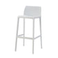 Nordic Simple Stackable Bar-stool Plastic Counter Bar Stool for Home White 1 Piece Bar Stool(30"H) Clearhalo 'Bar Furniture' 'Bar Stools' 'bar_stools' 'furn' 'furn_bar_stools' 'Furniture' 'Kitchen & Dining Furniture' 5338444