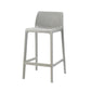 Nordic Simple Stackable Bar-stool Plastic Counter Bar Stool for Home Grey 1 Piece Counter Stool(26"H) Clearhalo 'Bar Furniture' 'Bar Stools' 'bar_stools' 'furn' 'furn_bar_stools' 'Furniture' 'Kitchen & Dining Furniture' 5338452