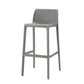 Nordic Simple Stackable Bar-stool Plastic Counter Bar Stool for Home Grey 1 Piece Bar Stool(30"H) Clearhalo 'Bar Furniture' 'Bar Stools' 'bar_stools' 'furn' 'furn_bar_stools' 'Furniture' 'Kitchen & Dining Furniture' 5338457
