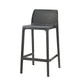 Nordic Simple Stackable Bar-stool Plastic Counter Bar Stool for Home Black 1 Piece Counter Stool(26"H) Clearhalo 'Bar Furniture' 'Bar Stools' 'bar_stools' 'furn' 'furn_bar_stools' 'Furniture' 'Kitchen & Dining Furniture' 5338472