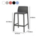 Nordic Simple Stackable Bar-stool Plastic Counter Bar Stool for Home Clearhalo 'Bar Furniture' 'Bar Stools' 'bar_stools' 'furn' 'furn_bar_stools' 'Furniture' 'Kitchen & Dining Furniture' 5338492
