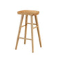 Living Room Modern Wood Barstool Wood 4 Legs Bar Stool with Pedal Clearhalo 'Bar Furniture' 'Bar Stools' 'bar_stools' 'furn' 'furn_bar_stools' 'Furniture' 'Kitchen & Dining Furniture' 5338503