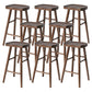 Modern Solid Wood Barstool Wood Restaurant Bar Stool with Pedal 8 Piece Set Wood Clearhalo 'Bar Furniture' 'Bar Stools' 'bar_stools' 'furn' 'furn_bar_stools' 'Furniture' 'Kitchen & Dining Furniture' 5338557