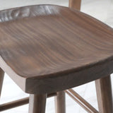 Modern Solid Wood Barstool Wood Restaurant Bar Stool with Pedal