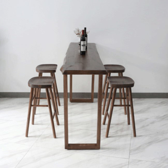 Modern Solid Wood Barstool Wood Restaurant Bar Stool with Pedal Clearhalo 'Bar Furniture' 'Bar Stools' 'bar_stools' 'furn' 'furn_bar_stools' 'Furniture' 'Kitchen & Dining Furniture' 5338561