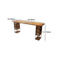 Modern 1/4/9 Pieces Bar Table Set Rectangle Pine Wood Counter Table with High Stools Clearhalo 'Bar Furniture' 'furn' 'furn_home_bar_bar_sets' 'Furniture' 'Home Bars & Bar Sets' 'home_bar_bar_sets' 'Kitchen & Dining Furniture' 5338687