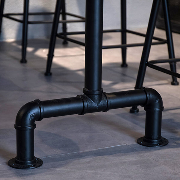 Tavolo da bar in legno solido rettangolo industriale set da 1/7 pezzi con sgabelli alti