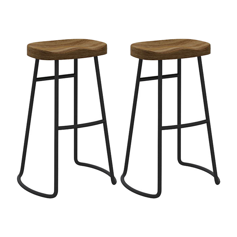 Modern Wood Bar Table Set 1/2/4/7 Pieces Rectangle Table and Stool Set Wood 30"H Stools (Set of 2) Clearhalo 'Bar Furniture' 'furn' 'furn_home_bar_bar_sets' 'Furniture' 'Home Bars & Bar Sets' 'home_bar_bar_sets' 'Kitchen & Dining Furniture' 5338768