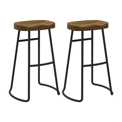 Modern Wood Bar Table Set 1/2/4/7 Pieces Rectangle Table and Stool Set Wood 30"H Stools (Set of 2) Clearhalo 'Bar Furniture' 'furn' 'furn_home_bar_bar_sets' 'Furniture' 'Home Bars & Bar Sets' 'home_bar_bar_sets' 'Kitchen & Dining Furniture' 5338768