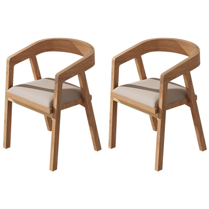 Minimalist Pine Dining Room Table Set 1/2/7 Pieces Home Table and Chairs 2 Natural Chairs Clearhalo 'Dining Room Sets' 'Dining Tables & Seating' 'dining_room_set' 'furn' 'furn_dining_room_set' 'Furniture' 'Kitchen & Dining Furniture' 5338827