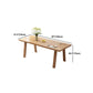 Minimalist Pine Dining Room Table Set 1/2/7 Pieces Home Table and Chairs Clearhalo 'Dining Room Sets' 'Dining Tables & Seating' 'dining_room_set' 'furn' 'furn_dining_room_set' 'Furniture' 'Kitchen & Dining Furniture' 5338836