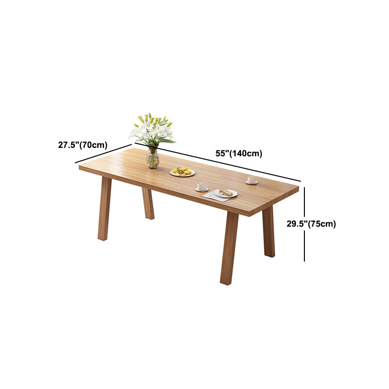 Minimalist Pine Dining Room Table Set 1/2/7 Pieces Home Table and Chairs Clearhalo 'Dining Room Sets' 'Dining Tables & Seating' 'dining_room_set' 'furn' 'furn_dining_room_set' 'Furniture' 'Kitchen & Dining Furniture' 5338836