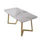 Nordic 1/5 Pieces Dining Set Rectangle Stone Dining Table for Dining Room Kitchen Clearhalo 'Dining Room Sets' 'Dining Tables & Seating' 'dining_room_set' 'furn' 'furn_dining_room_set' 'Furniture' 'Kitchen & Dining Furniture' 5338856