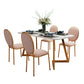 Nordic 1/5 Pieces Dining Set Rectangle Stone Dining Table for Dining Room Kitchen Clearhalo 'Dining Room Sets' 'Dining Tables & Seating' 'dining_room_set' 'furn' 'furn_dining_room_set' 'Furniture' 'Kitchen & Dining Furniture' 5338863