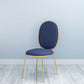 Nordic 1/5 Pieces Dining Set Rectangle Stone Dining Table for Dining Room Kitchen 1 Blue Chair Clearhalo 'Dining Room Sets' 'Dining Tables & Seating' 'dining_room_set' 'furn' 'furn_dining_room_set' 'Furniture' 'Kitchen & Dining Furniture' 5338869