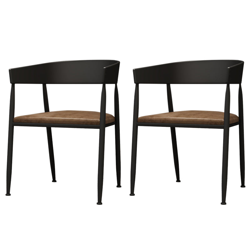 Industrial Metal Dining Table Furniture 1/2/3/5 Pieces Home Table and Chair Set 2 Black Chairs Clearhalo 'Dining Room Sets' 'Dining Tables & Seating' 'dining_room_set' 'furn' 'furn_dining_room_set' 'Furniture' 'Kitchen & Dining Furniture' 5338903