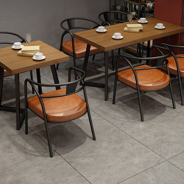 Industrial Metal Dining Table Furniture 1/2/3/5 Pieces Home Table and Chair Set Clearhalo 'Dining Room Sets' 'Dining Tables & Seating' 'dining_room_set' 'furn' 'furn_dining_room_set' 'Furniture' 'Kitchen & Dining Furniture' 5338916