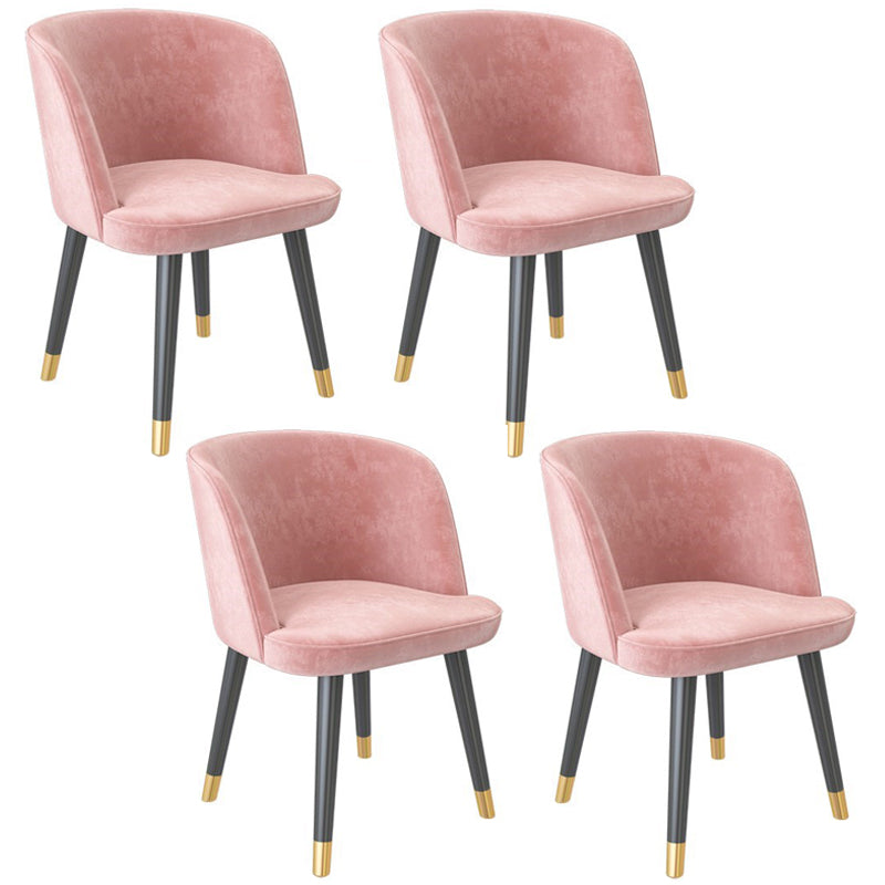 Minimalist Home Table and Chair Set 1/4/5 Pieces Sintered Stone Dining Furniture 4 Pink Chairs Clearhalo 'Dining Room Sets' 'Dining Tables & Seating' 'dining_room_set' 'furn' 'furn_dining_room_set' 'Furniture' 'Kitchen & Dining Furniture' 5338945
