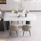 Minimalist Home Table and Chair Set 1/4/5 Pieces Sintered Stone Dining Furniture Clearhalo 'Dining Room Sets' 'Dining Tables & Seating' 'dining_room_set' 'furn' 'furn_dining_room_set' 'Furniture' 'Kitchen & Dining Furniture' 5338947