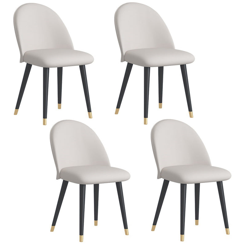 Minimalist Home Table and Chair Set 1/4/5 Pieces Sintered Stone Dining Furniture 4 White Chairs Clearhalo 'Dining Room Sets' 'Dining Tables & Seating' 'dining_room_set' 'furn' 'furn_dining_room_set' 'Furniture' 'Kitchen & Dining Furniture' 5338953