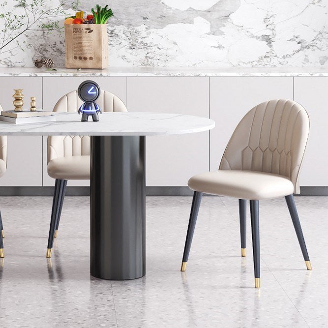 Minimalist Home Table and Chair Set 1/4/5 Pieces Sintered Stone Dining Furniture Clearhalo 'Dining Room Sets' 'Dining Tables & Seating' 'dining_room_set' 'furn' 'furn_dining_room_set' 'Furniture' 'Kitchen & Dining Furniture' 5338960