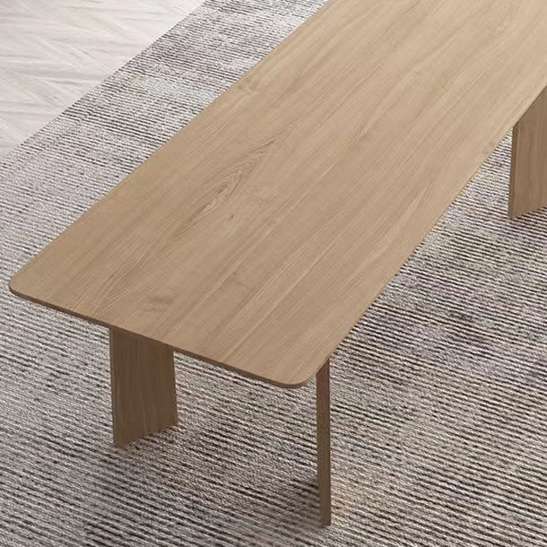Modern Rectangle Dinette Set 1/2/4/5/6/7 Pieces Indoor Solid Wood Dining Table Set Clearhalo 'Dining Room Sets' 'Dining Tables & Seating' 'dining_room_set' 'furn' 'furn_dining_room_set' 'Furniture' 'Kitchen & Dining Furniture' 5338983