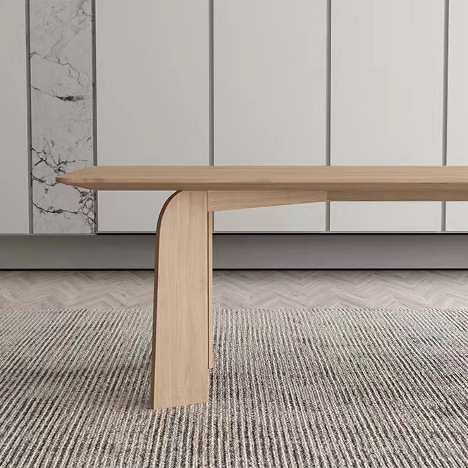 Modern Rectangle Dinette Set 1/2/4/5/6/7 Pieces Indoor Solid Wood Dining Table Set Clearhalo 'Dining Room Sets' 'Dining Tables & Seating' 'dining_room_set' 'furn' 'furn_dining_room_set' 'Furniture' 'Kitchen & Dining Furniture' 5338984