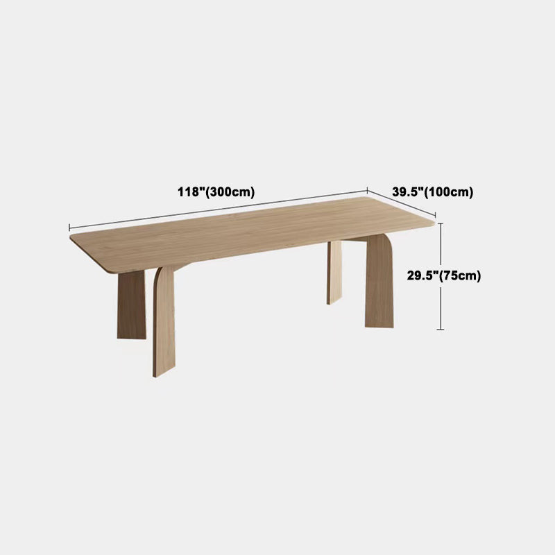 Modern Rectangle Dinette Set 1/2/4/5/6/7 Pieces Indoor Solid Wood Dining Table Set Clearhalo 'Dining Room Sets' 'Dining Tables & Seating' 'dining_room_set' 'furn' 'furn_dining_room_set' 'Furniture' 'Kitchen & Dining Furniture' 5338994