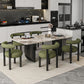 Modern 1/5/6/7 Pieces Dining Set Rectangle Stone Dining Table for Dining Room