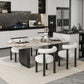 Modern 1/5/6/7 Pieces Dining Set Rectangle Stone Dining Table for Dining Room