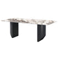 Modern 1/5/6/7 Pieces Dining Set Rectangle Stone Dining Table for Dining Room