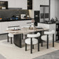 Modern 1/5/6/7 Pieces Dining Set Rectangle Stone Dining Table for Dining Room