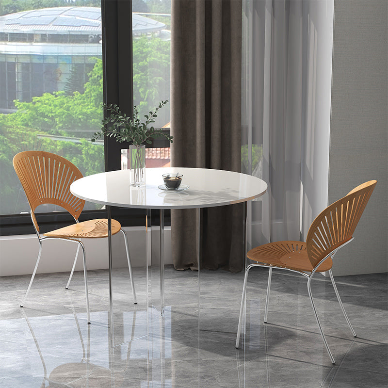 Moderne 1/2/3-delige eetset ronde stenen eettafel voor eetkamer keuken
