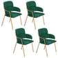 Glam Round Dinette Set 1/4/5 Pieces Marble Dining Table Sets 4 Green Chairs Clearhalo 'Dining Room Sets' 'Dining Tables & Seating' 'dining_room_set' 'furn' 'furn_dining_room_set' 'Furniture' 'Kitchen & Dining Furniture' 5339036